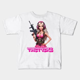 Girl Doll Tactical Kids T-Shirt